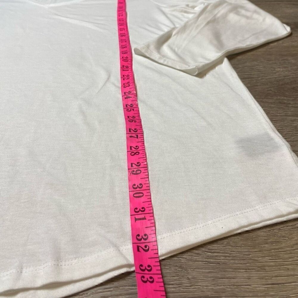 Torrid White Long Sleeve Tshirt Basic Top Tunic Size 4X Stretch Pristine Cond. - Picture 8 of 9